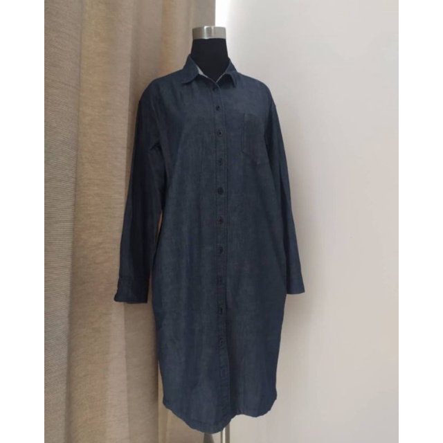 PL dress kemeja/kemeja panjang/kemeja wanita/kemeja uniqlo