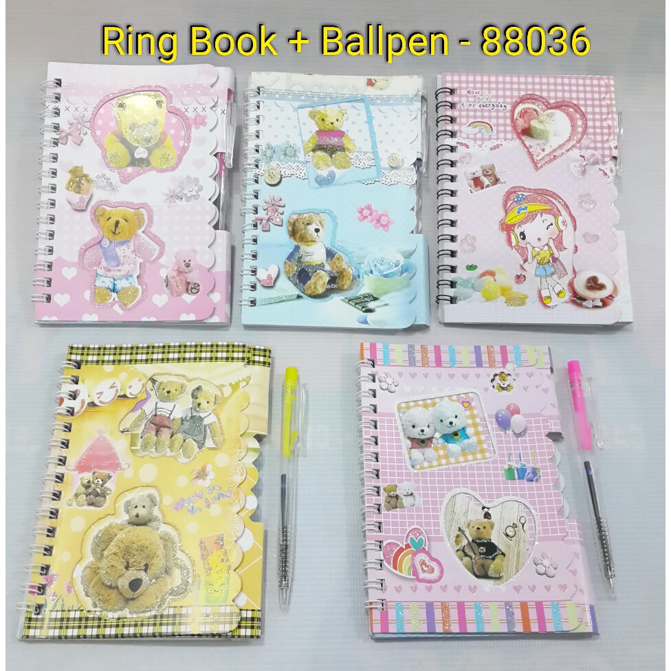 

Ring book / Buku tulis spiral/Agenda/Memo Fancy 88036 Notebook