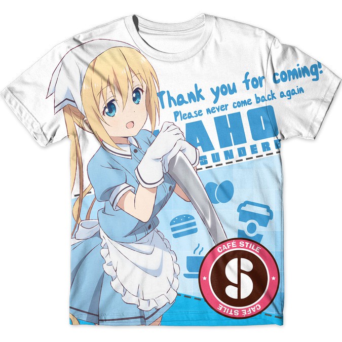 Kaho Hinata Full Graphic T-shirt (Anime : Blend S) Kaos Anime