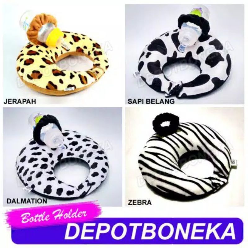 Bottle holder Bantal leher bayi penyangga dot susu bayi / bantal leher bayi motif animal
