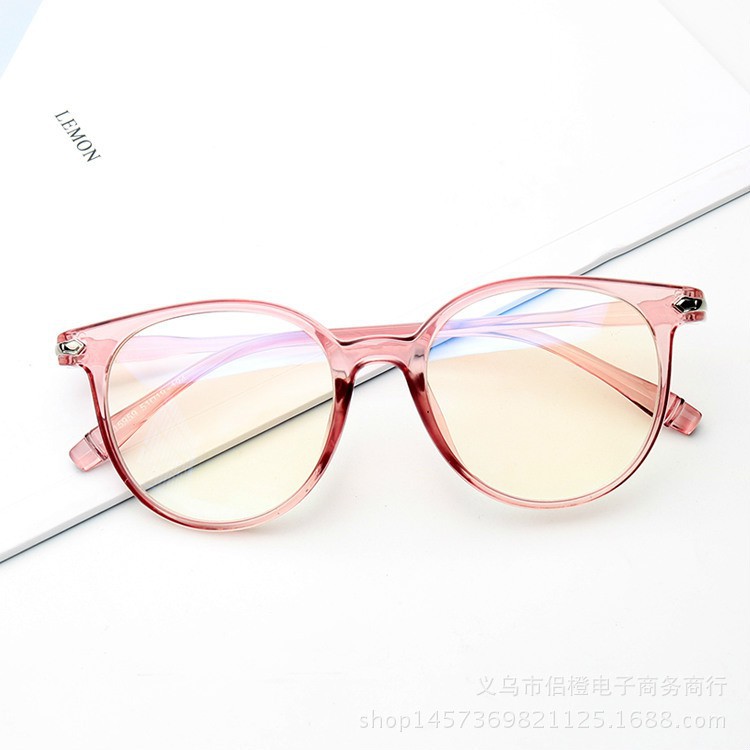 Kacamata Anti Radiasi Lensa Transparan Wanita Pria Frame Ringan / Sunglasses Import Korea / TS-19