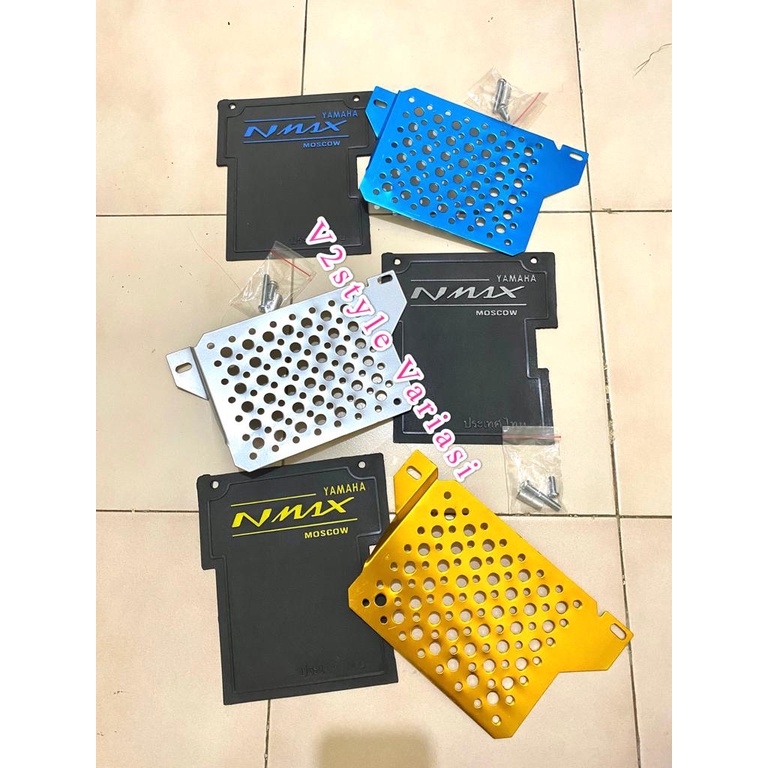 PAKET COVER RADIATOR YAMAHA NMAX OLD + MUDFLAP KARBON NMAX 155 LAMA TUTUP RADIATOR SET BAUT DAN BOSHIONG PNP BIRU MERAH SILVER GOLD KARET PENAHAN LUMPUR KARPET PELINDUNG MESIN DINAMO KUNING ALAS KOLONG SPAKBOR CARBON THAILAND 2015 2016 2017 2018 2019