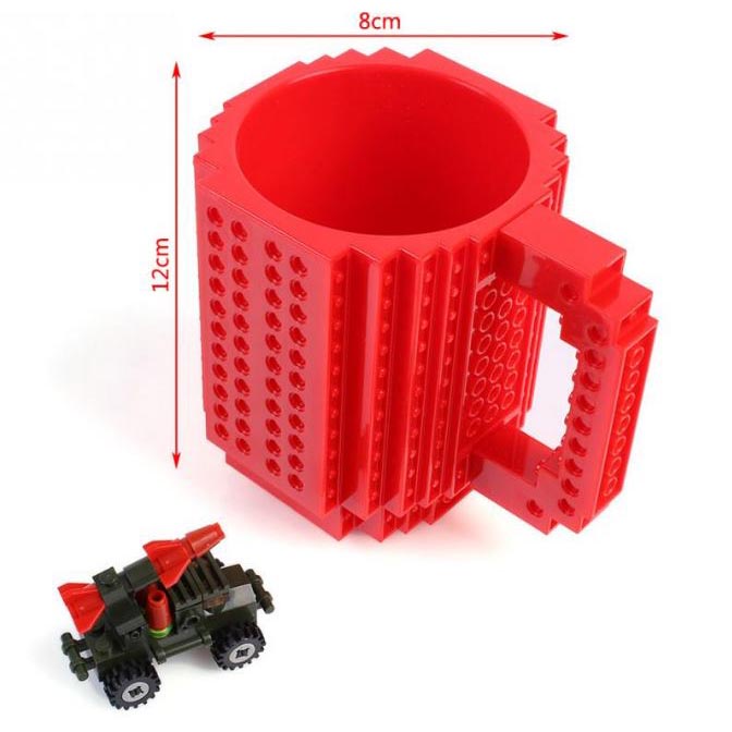 VKTECH Gelas Mug Lego Build-on Brick - 936SN