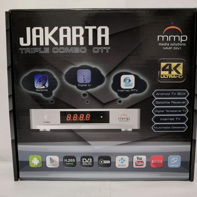 Android Box DVBS2 + DVBT2 MMP Set Top Box Receiver Parabola Termurah