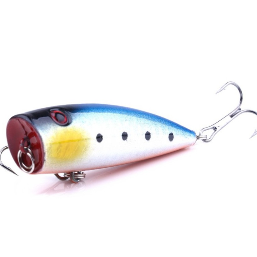 HENGJIA 5pcs 7cm/9g Popper Umpan Pancing Memancing Peralatan Swimbait Ikan Fishing Lure Tackle