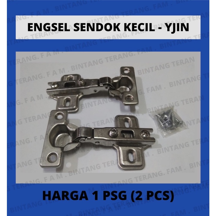 Engsel sendok mini lurus 1 pasang (2 pcs)