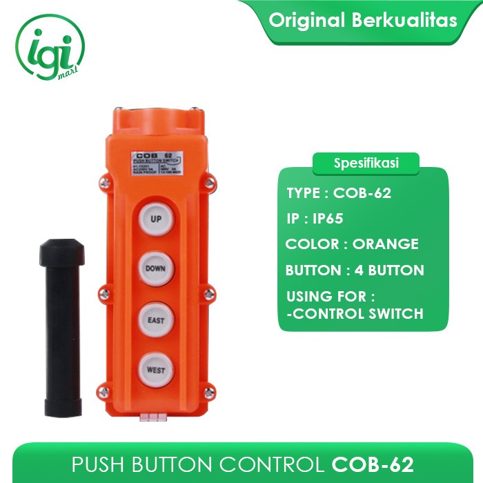 PUSH BUTTON HOIST 4 TOMBOL COB 62 / PUSH BUTTON HOIST 4 ARAH