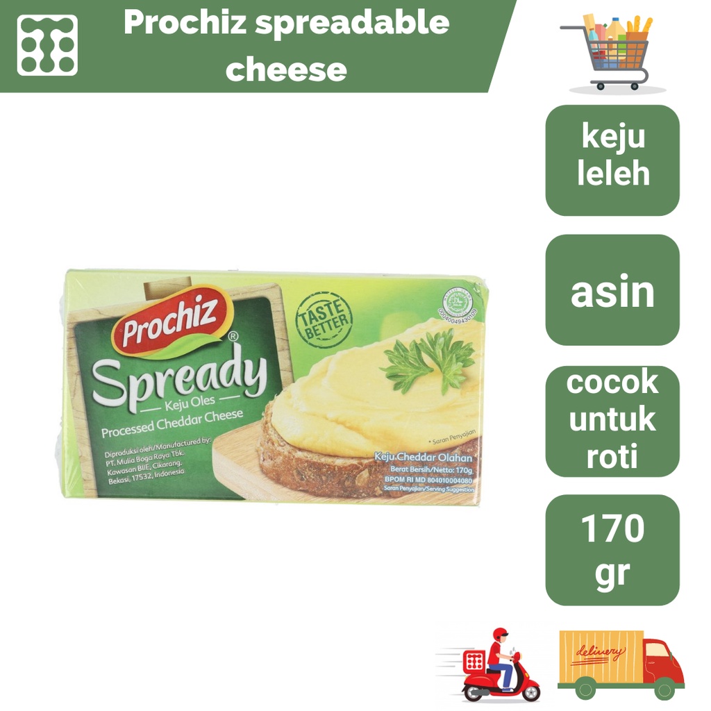 

Keju Prochiz Spreadable Cheese Spready Prochiz 170 Gram