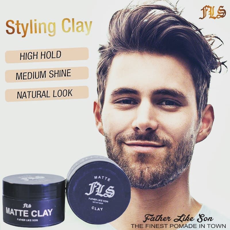 FLS MATTE CLAY / POMADE CLAY / NATURAL / POMADE / RAMBUT PRIA / HAIR