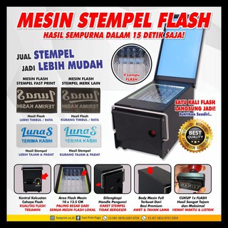  Jasa  Pembuatan Stempel  Flash Kilat Murah Free Desain  