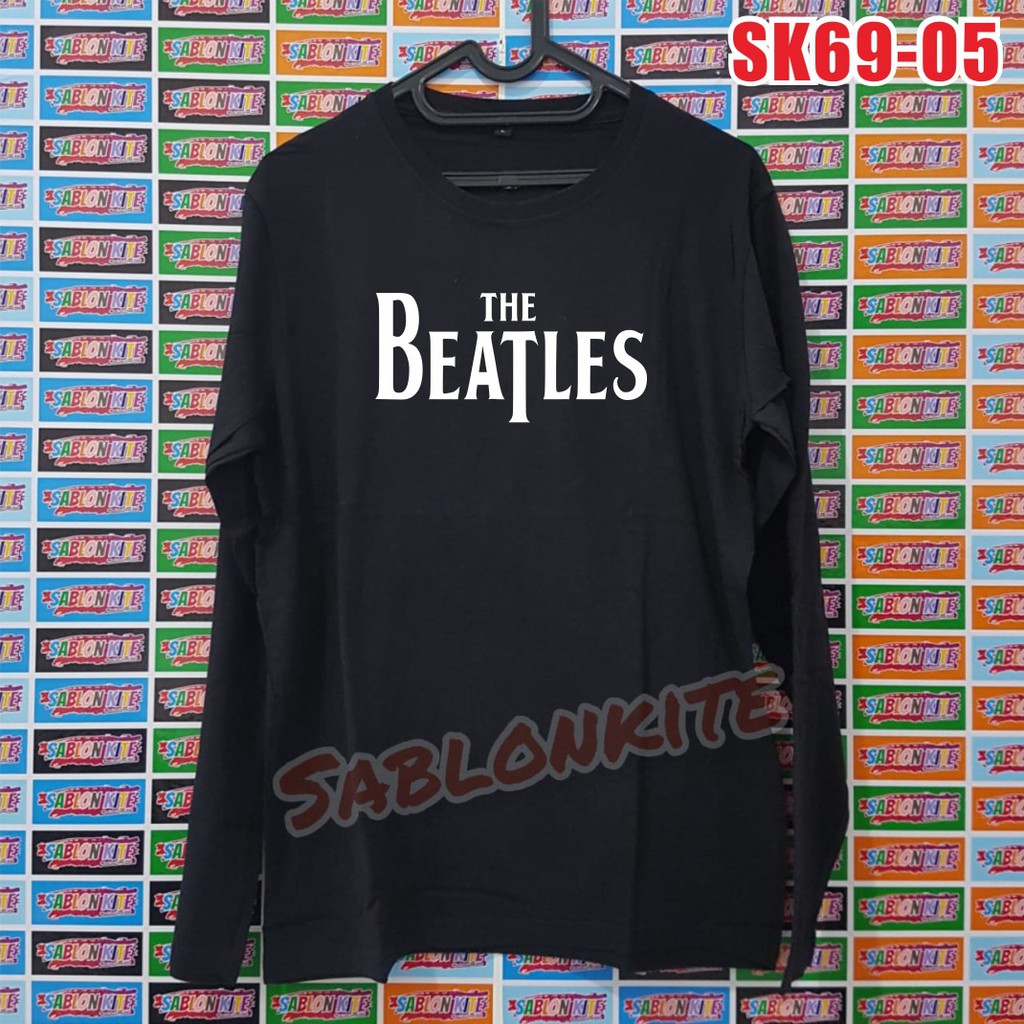 MURAH !! kaos sablon THE BEATLES bahan kaos cotton combed 30S