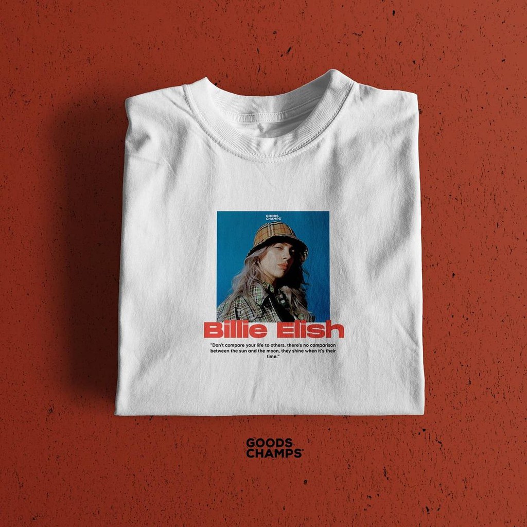 T-Shirt Aesthetic "Billie Elish" Black / White