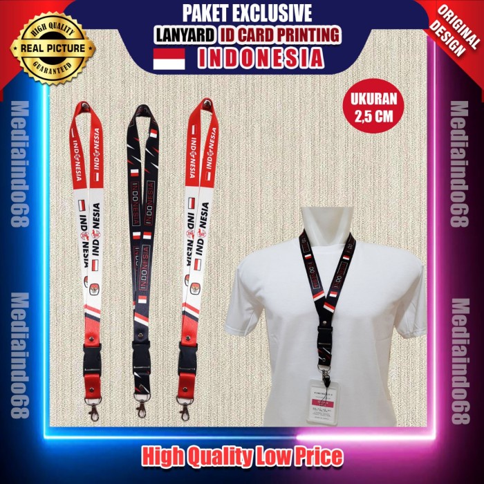 

Eklusif Lanyard Id Card Printing Indonesia Ukuran 2,5 Cm - Paket Exclusive Sale!!!