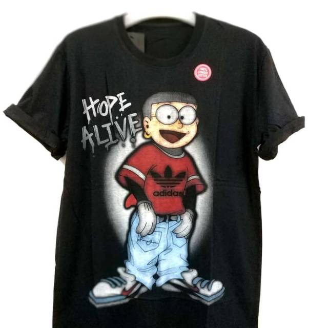 KAOS OBLONG NOBITA HITAM L