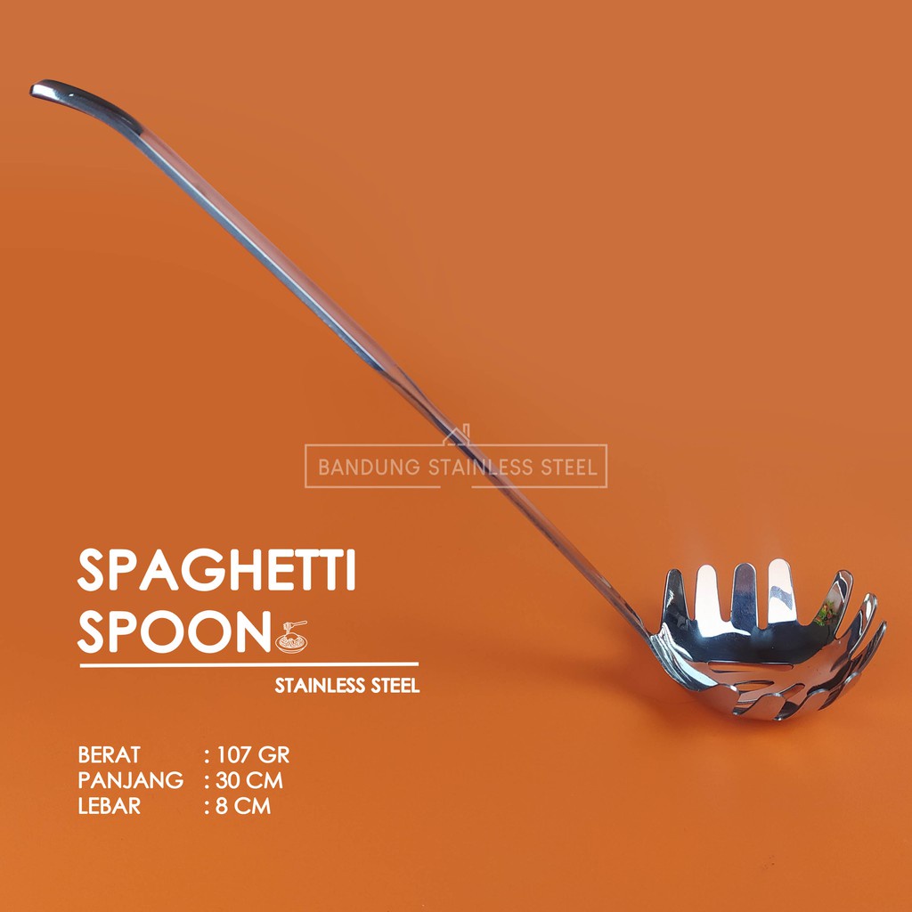 SPAGHETTI SPOON SUTIL UTENSILE SENDOK GARPU SPAGETTI STAINLEES