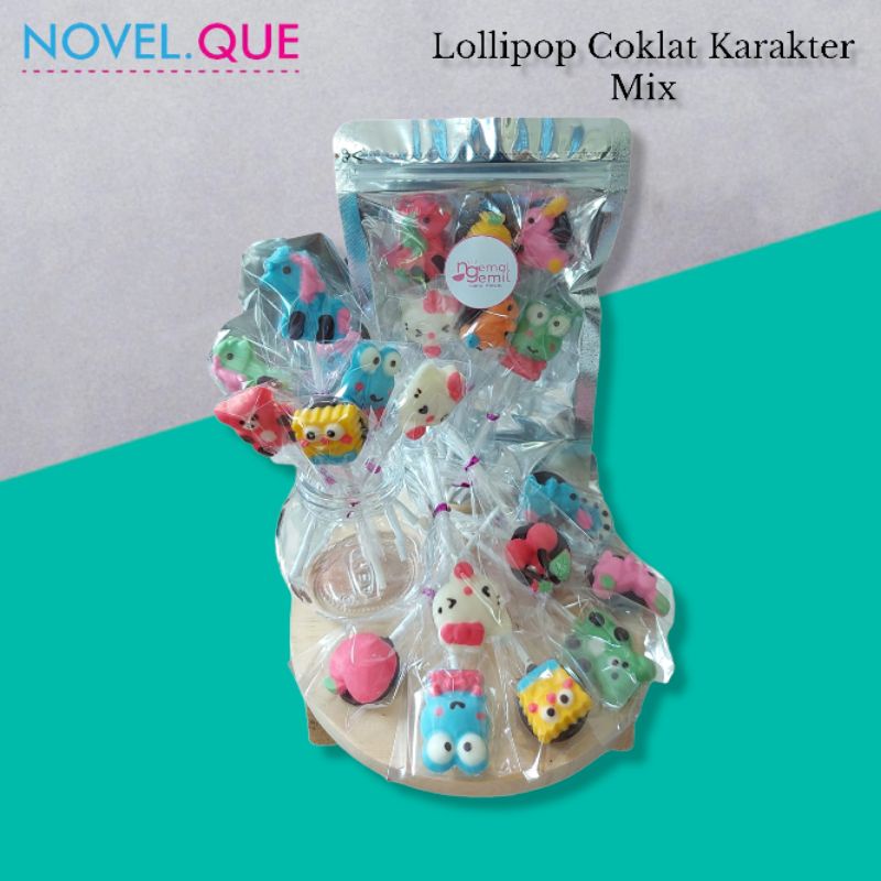 

Lolipop Coklat Homemade Karakter Hewan, Buah dan Kartun Mixed