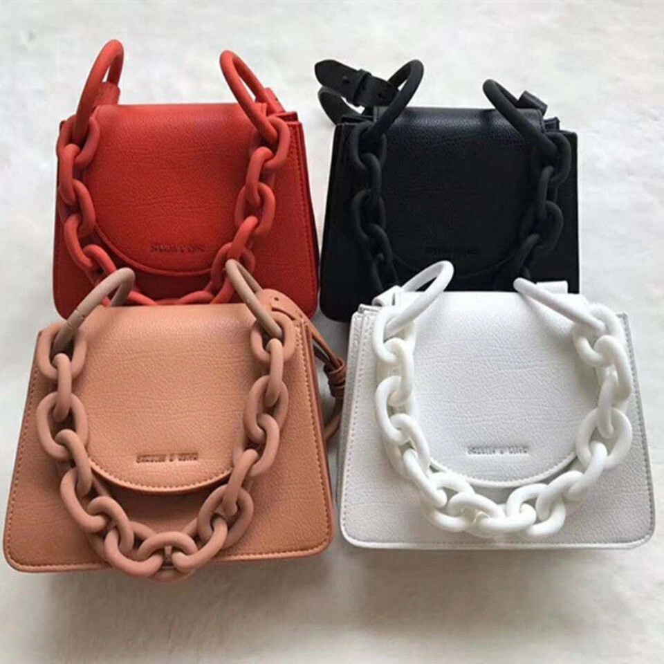 TAS  WANITA TOP HANDLE CK CHUNKY CHAIN LINK SLINGBAG CNK