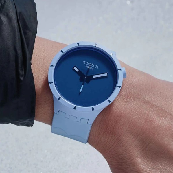 JAM TANGAN PRIA SWATCH SB03N102 BIG BOLD BIOSERAMIC ARCTIC ORIGINAL