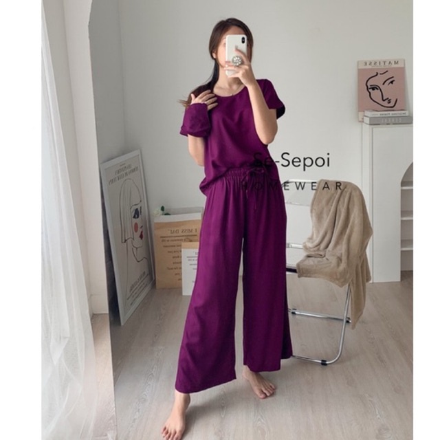 Sesepoi Stormi Set - Cullote Set Piyama / Set cullote / Set Piyama / Baju tidur wanita