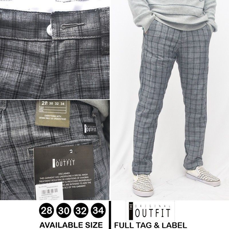 Plaid Men Pants / celana plaid cowok / celana tartan pria / celana plaid pria celana tartan outfit