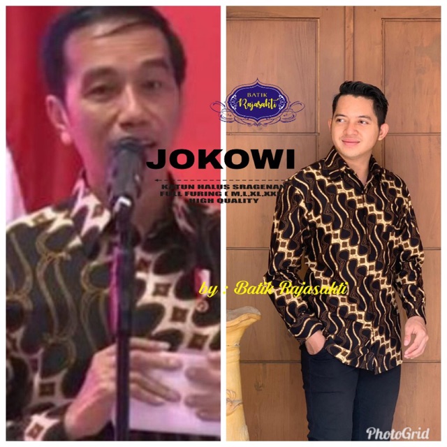 Batik JOKOWI Katun Halus Full Furing Termurah