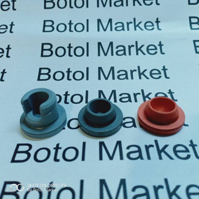 Botol kaca 10ml vial tutup karet rubber stopper