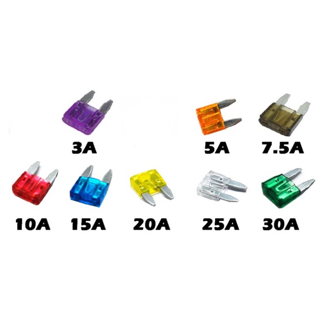 Sekring Tancap Fuse Colok Kecil Mini Motor 3A 5A 7.5A 10A 15A 20A 25A 30A (AMPERE)