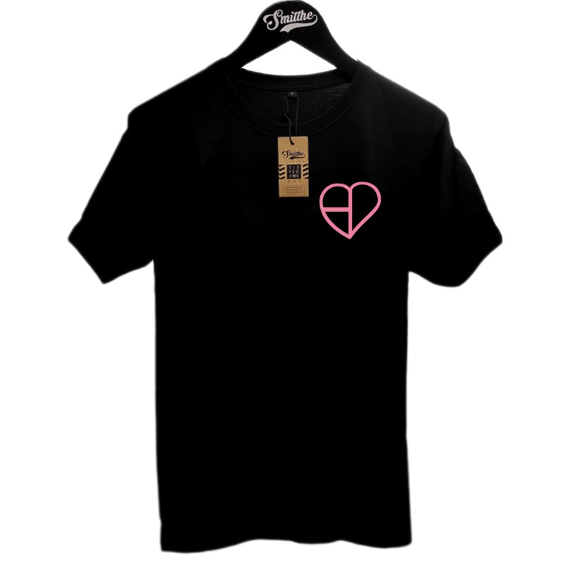 Kaos BP Love Simple T-Shirt 100% Cotton Combed 24s Hitam BLINK