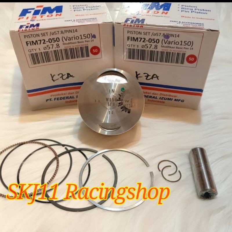Piston Seher Kit FIM 72 Vario 150 STD OS 57.3 57.8 58.3 58.8 59.3 59.8