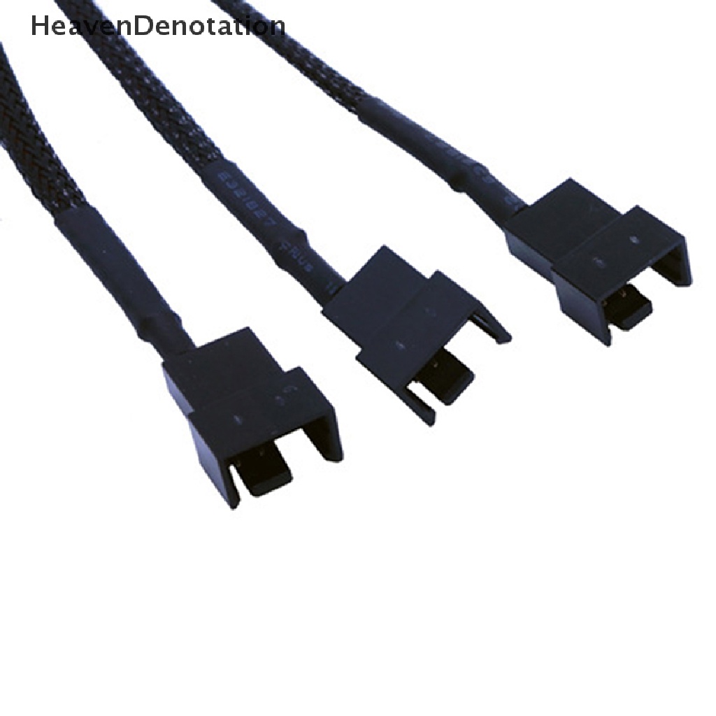 (Heavendenotation) Molex Kabel Adapter Splitter 3 Pin / 4pin 12v Bahan Tembaga Untuk Power Fan Komputer