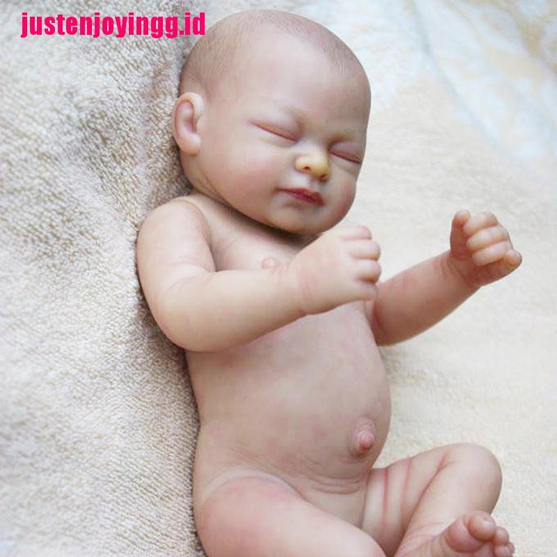 (justenjoyingg.id) Mainan Boneka Bayi Reborn Bahan Silikon Vinyl Anti Air Handmade DIY