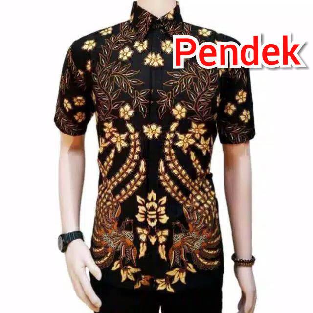 Kemeja Batik Lengan Panjang 021 DISTRO BATIK HRB026 HEM BATIK MURAH SENO SOGAN BAKUNG PADI MANGGARkl