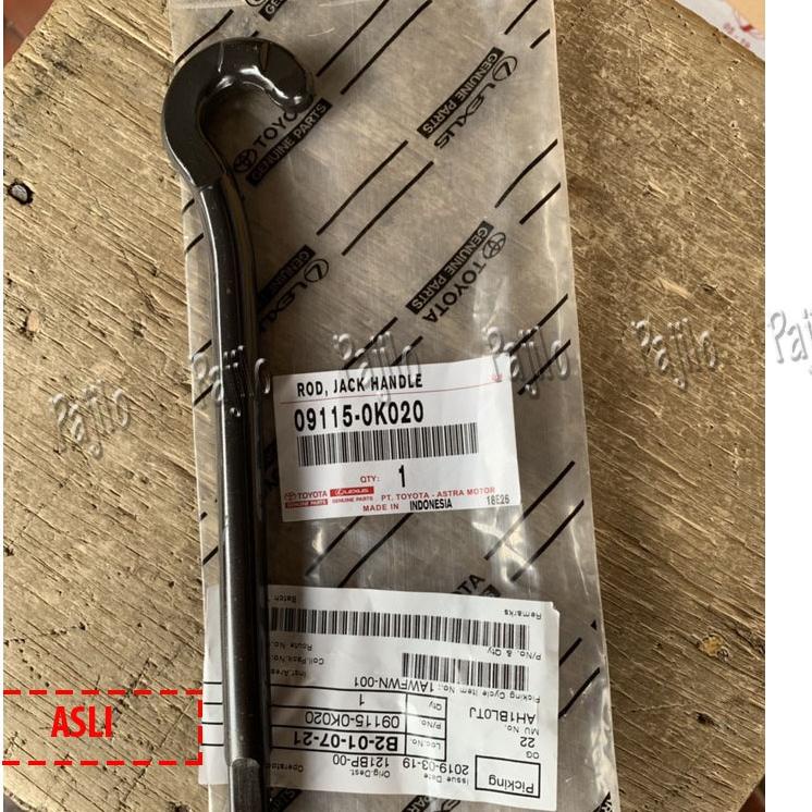 ORIGINAL Putaran Kail Dongkrak Kunci Roda Ban Kijang Innova Hilux Fortuner 2010 2011 2012 2013 2014 