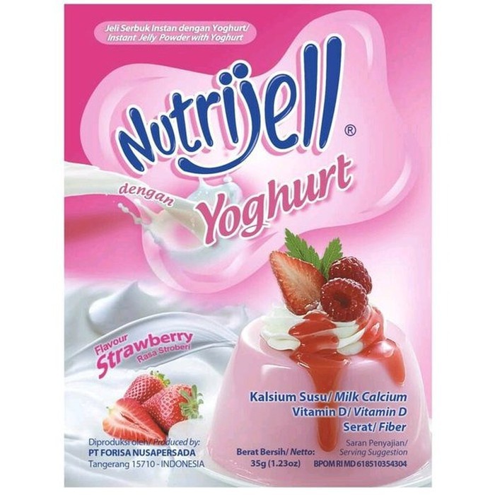 

NUTRIJELL YOGHURT RASA STRAWBERRY & BLACKCURRANT 35G