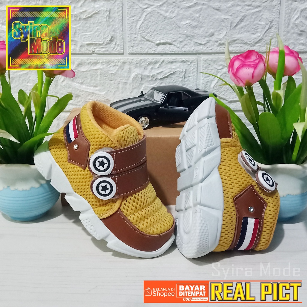 Sepatu Anak Laki-Laki / Sepatu Anak Usia 1 - 3 Tahun. Boot Jaring Prepet-2 Cassual