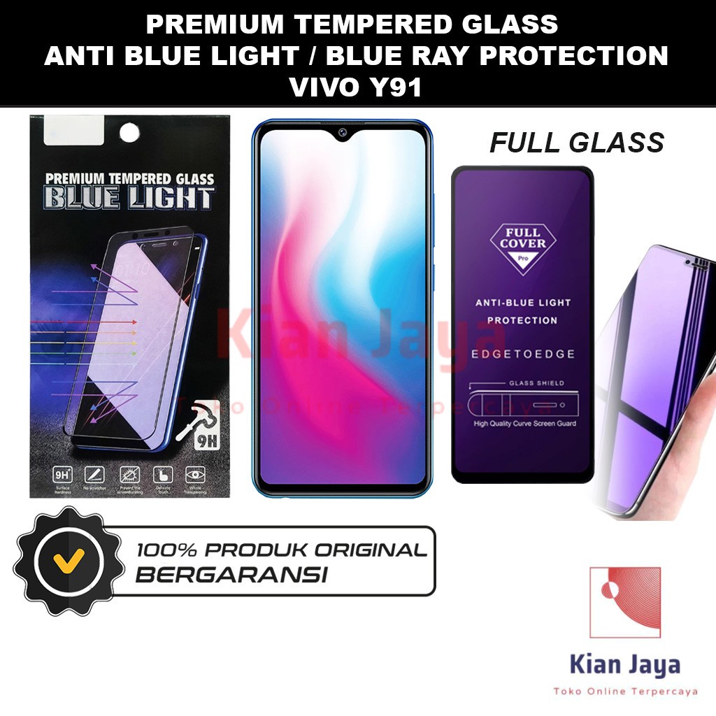 Tempered Glass Vivo Y91 Anti Blue Light Hp Temper Anti Gores