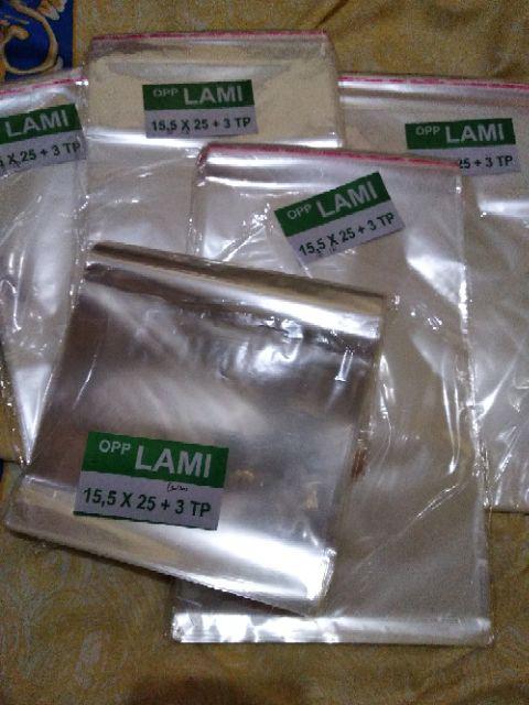 Plastik Opp Perekat Uk. 15 X 25 Cm / Plastik Opp Kartu Undangan ( Isi 100 Pcs )