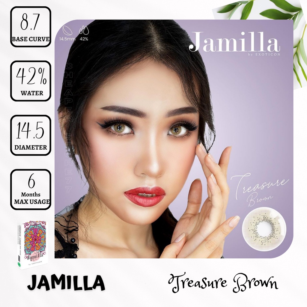 SOFTLENS X2 JAMILLA NORMAL DIA. 14.50mm / NATURAL / GREY / GREEN / LIGHT GREY / BROWN