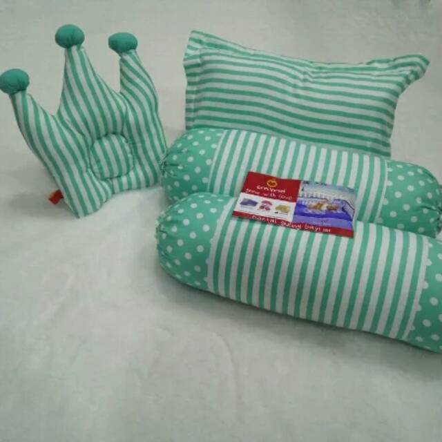 Set bantal guling omiland mahkota bantal anti peyang