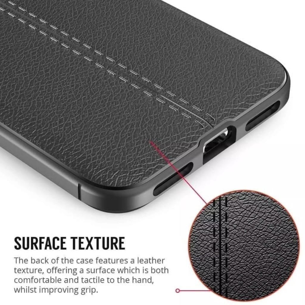 Auto Focus Oppo F7 Youth Reno 5F Leather Soft Case AUTOFOCUS Motif Kulit Jeruk