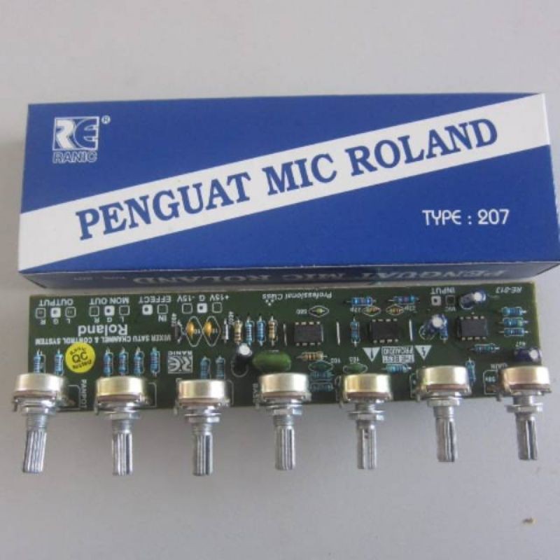 PENGUAT MIC ROLAND 7 POTENSIO PRE AMP MIC ROLAND 7 POTENSIO