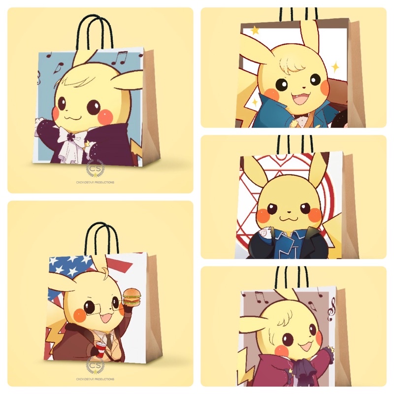 

paper bag pikachu/ pokemon/ Paper bag kado/paper bag kertas kado/goodie bag/tas kado/ paper bag/paper bag kado ulang l/tas kertas/hampers birthday/souvenir ultah/paperbag custom/paper bag lucu/tas goodie bag/tas kado/kotak kado/kertas kado