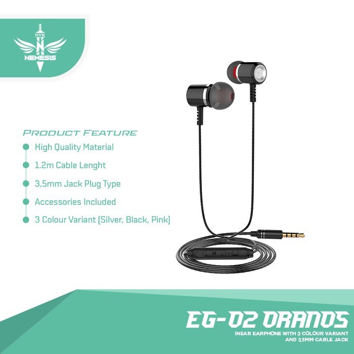 NYK Earphone EG-02 Oranos