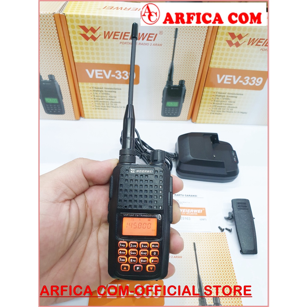 HT WEIERWEI VEV-339 VEV339 VHF - HT WEIRWEI MINI VEV 339 VHF ORIGINAL