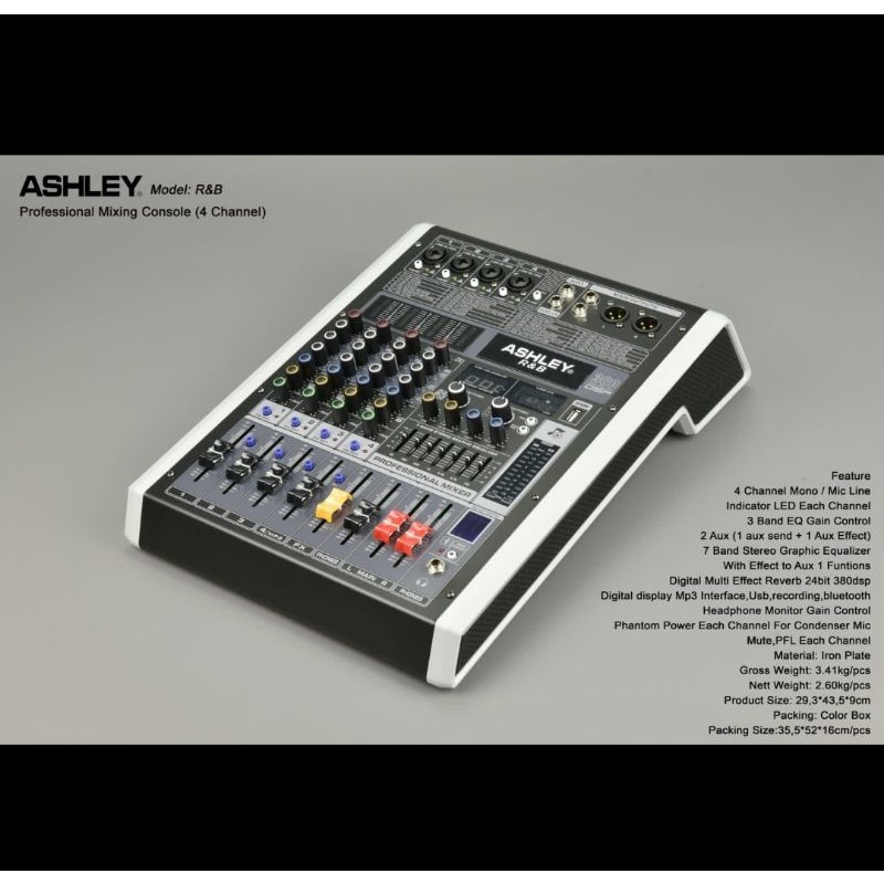 mixer audio ashley r&amp;b4 r&amp;b 4 4CH Soundcard original