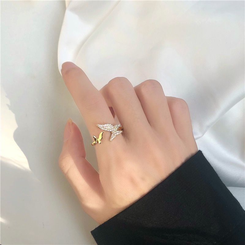 Jennie butterfly ring | cincin korea aesthetic