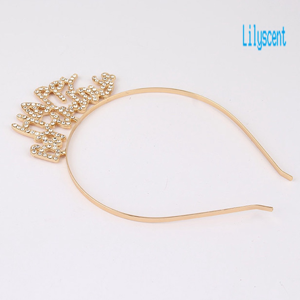 Bando Mahkota Aksen Glitter Bahan Alloy Anti Karat Tahan Lama Untuk Anak Perempuan