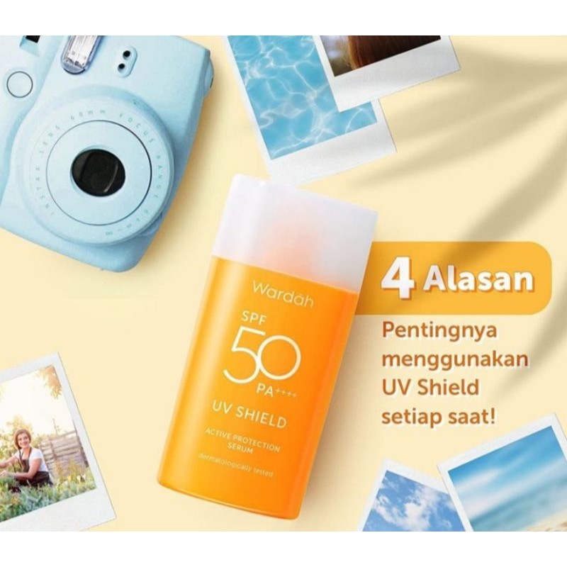 Wardah UV Shield Active Protection Serum SPF 50 / Sunscreen Wardah SPF 50 UV Shield / Sunblock