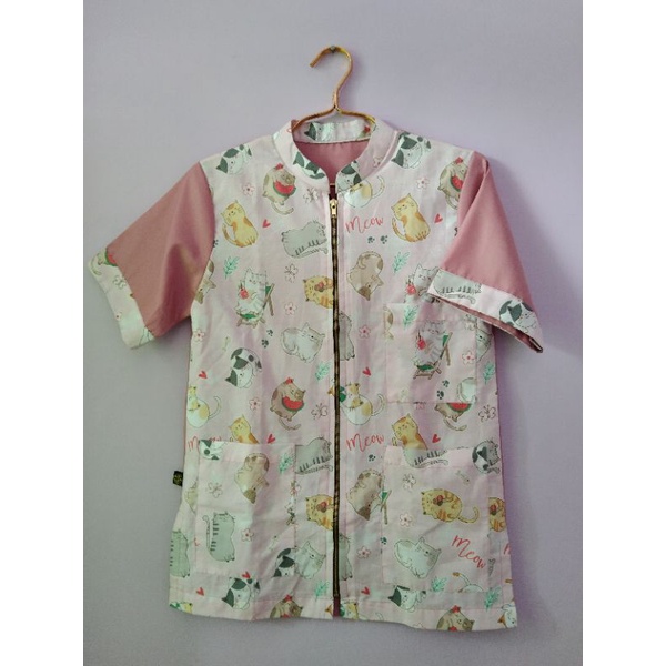 [READY] SCRUBSUIT MOTIF HEWAN KOMBINASI POLOS