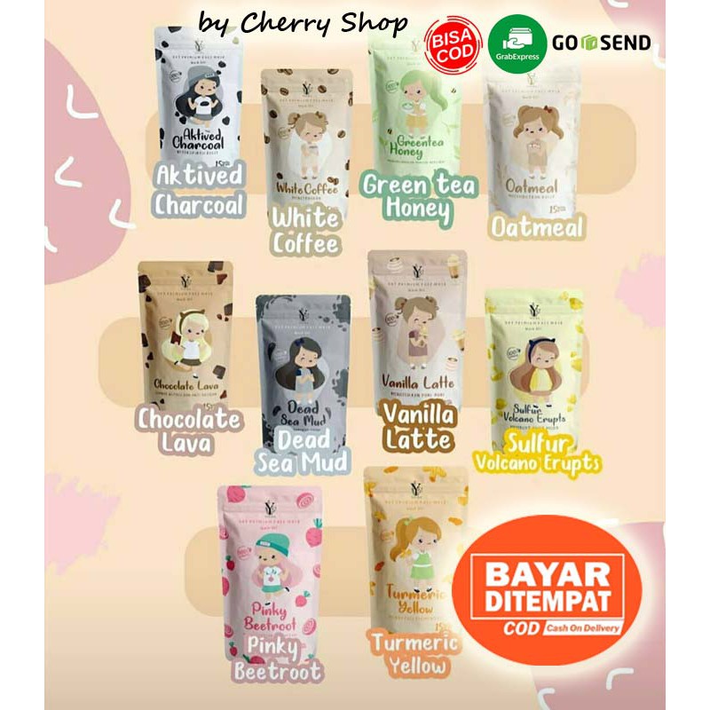 [BUY 5 GET GIFT] Cherry Shop Youra Masker 15gr BARU ORGANIC OAT PREMIUM MASK